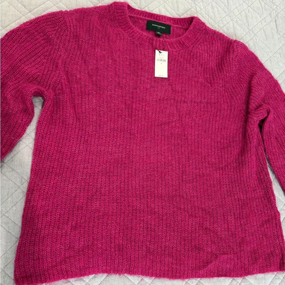 Banana Republic Fuchsia Crew Neck Sweater NWT